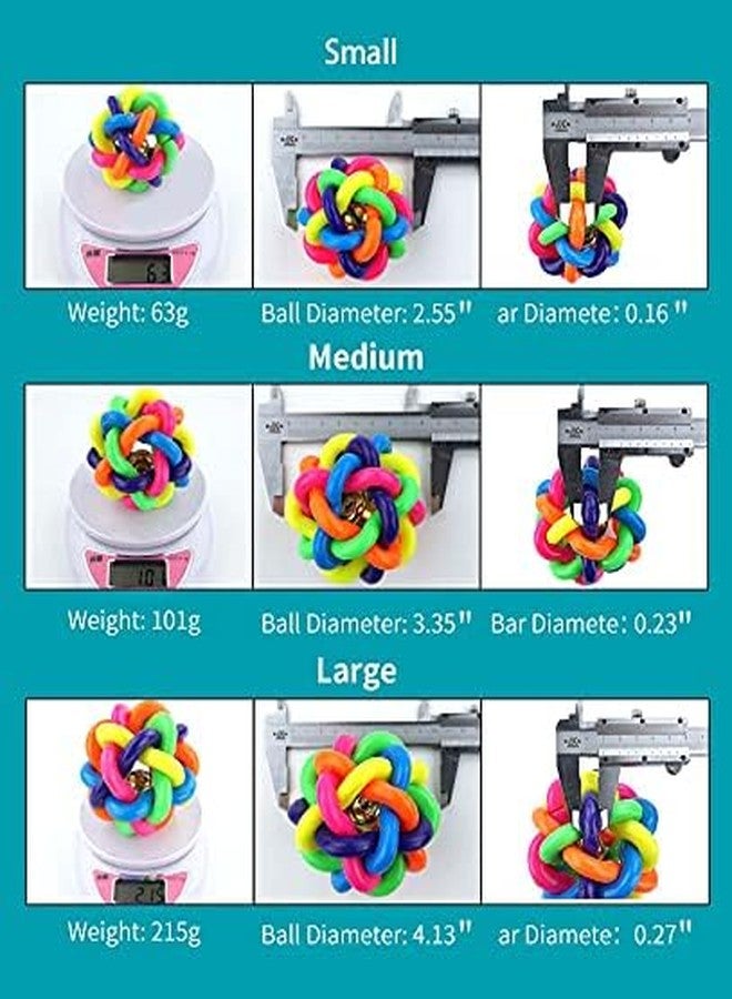 KsPups Dog Squeaky Fetch Toy Colorful Bouncy Rubber Balls with Bell for Small, Medium and Large Dogs (Pack of 1) - Image 4